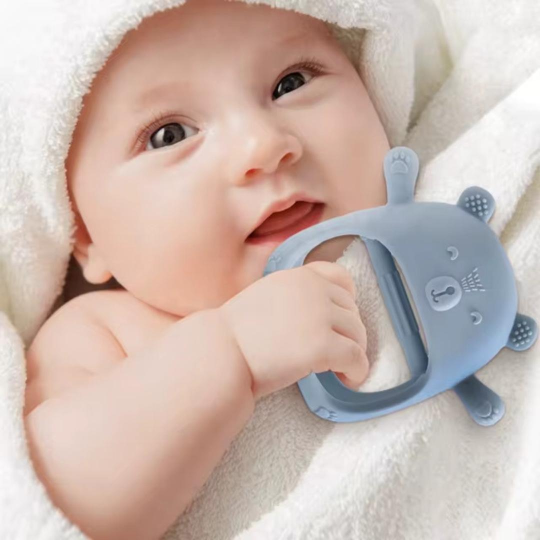 Anneau de Dentition Bébé en Silicone – Apaisant & Mignon