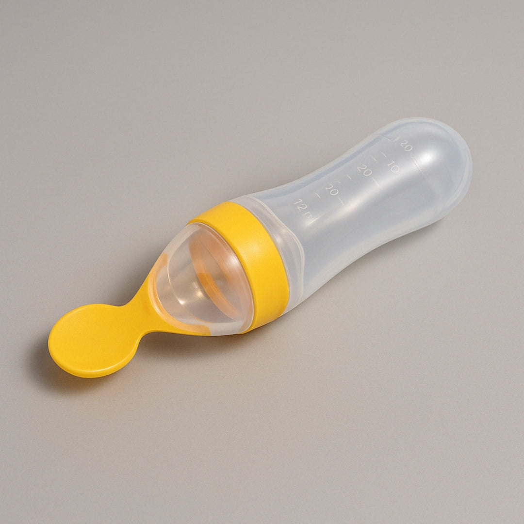 Biberon-Cuillère Silicone – Nourrissez Bébé avec Précision et Tendresse