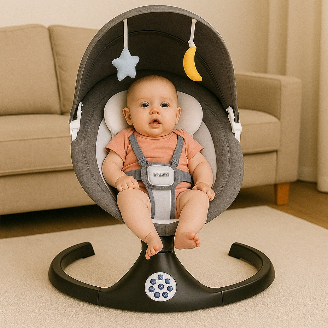 Transat Bébé Électrique – Balancement Doux & Contrôle Intelligent